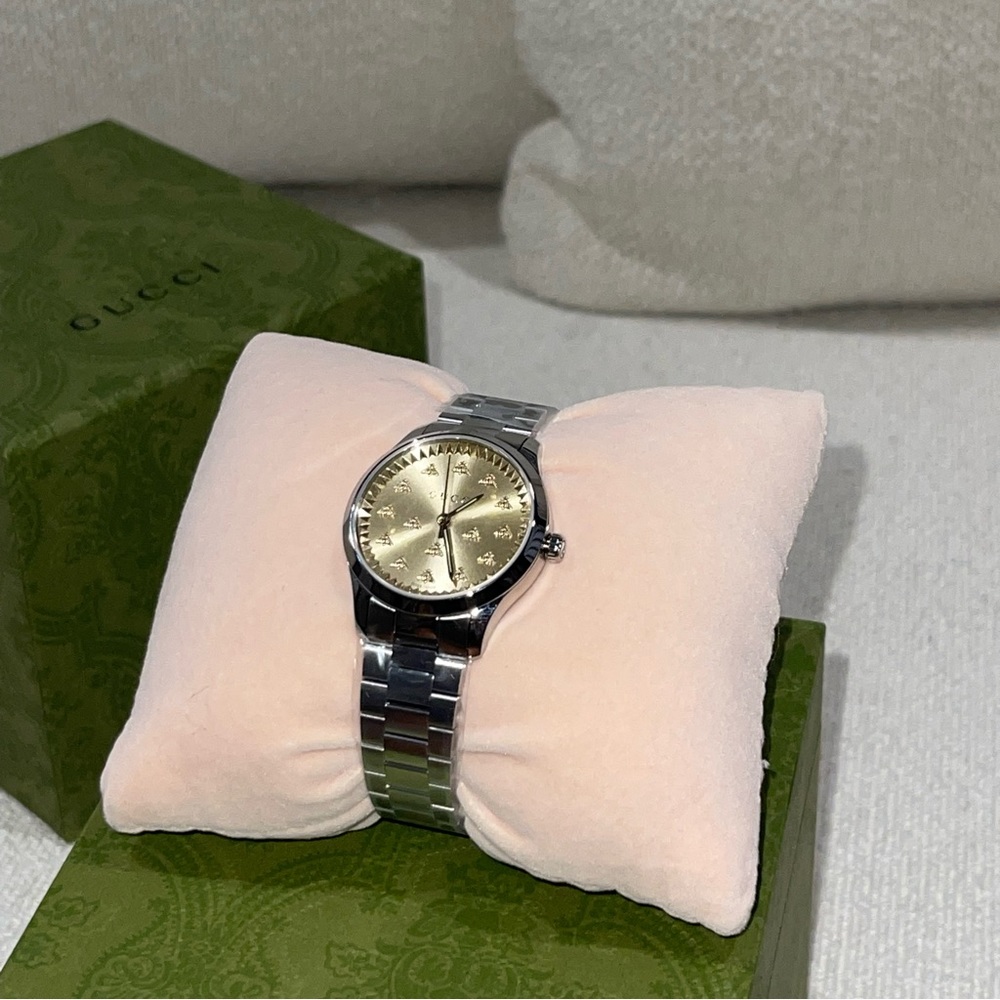 GUCCI G-Timeless Watch with Bees (32MM)